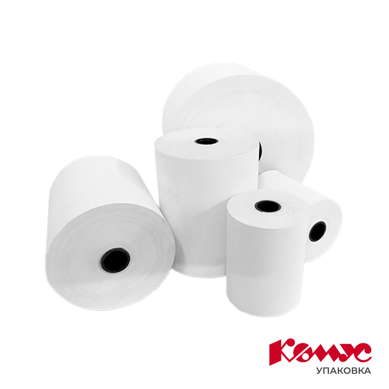 Чековая лента 80ммх50 м. вт.18 плотн.44 г/м2 (72 рул/уп)